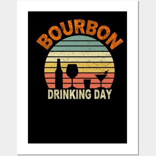 Drinking Day Bourbon T-shirt, Tshirt for Bourbon Lovers Posters and Art